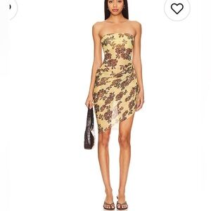 Bec & Bridge Yellow Floral Dress